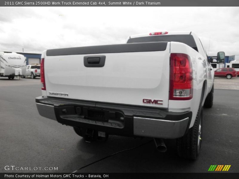 Summit White / Dark Titanium 2011 GMC Sierra 2500HD Work Truck Extended Cab 4x4