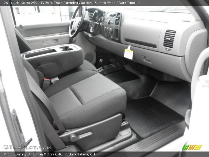 Summit White / Dark Titanium 2011 GMC Sierra 2500HD Work Truck Extended Cab 4x4