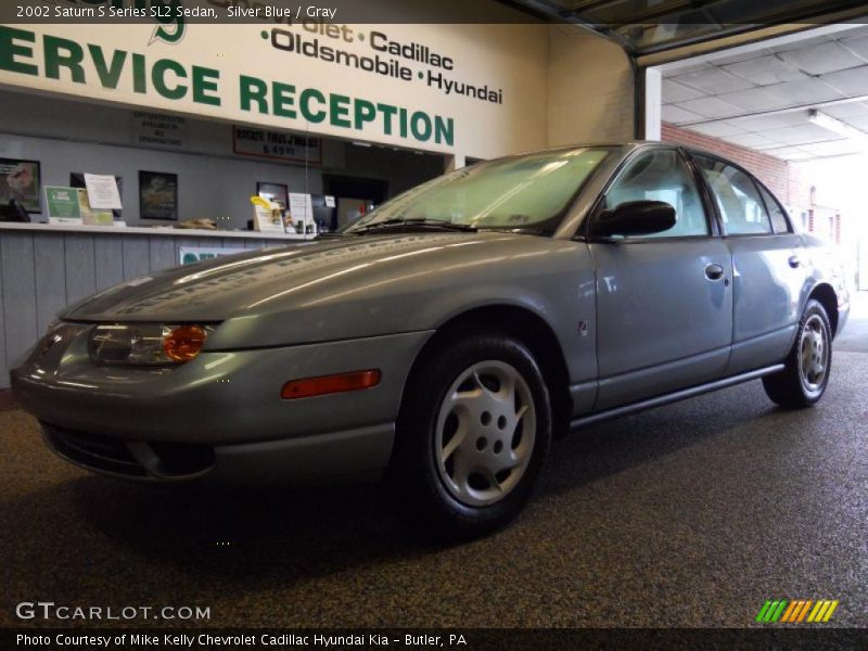 Silver Blue / Gray 2002 Saturn S Series SL2 Sedan