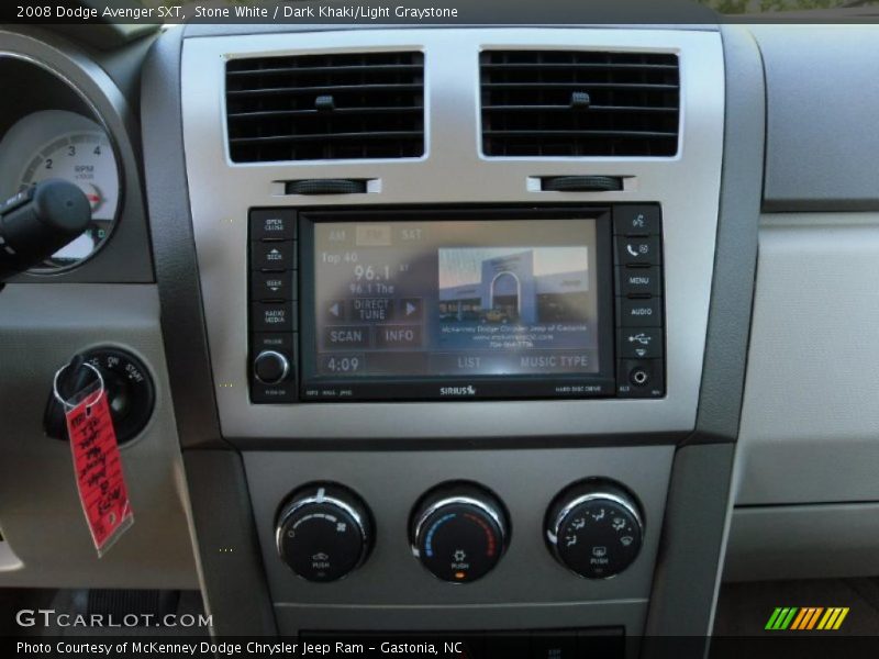 Stone White / Dark Khaki/Light Graystone 2008 Dodge Avenger SXT