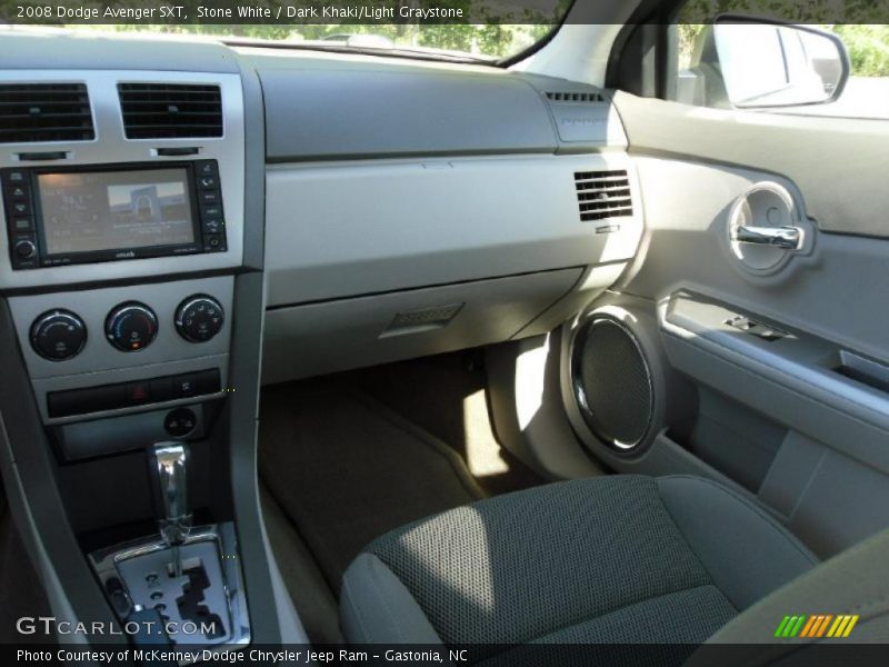 Stone White / Dark Khaki/Light Graystone 2008 Dodge Avenger SXT