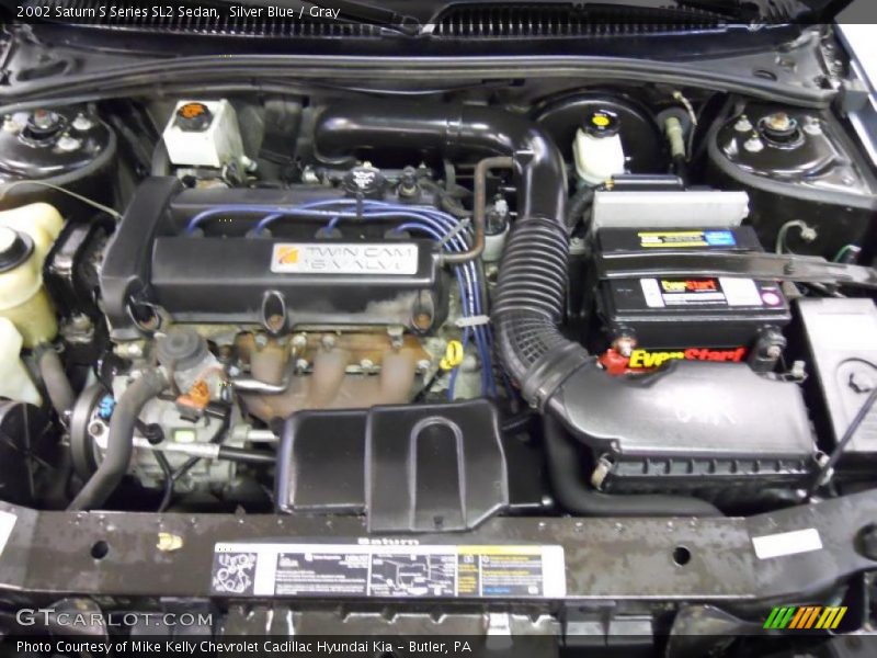 Silver Blue / Gray 2002 Saturn S Series SL2 Sedan