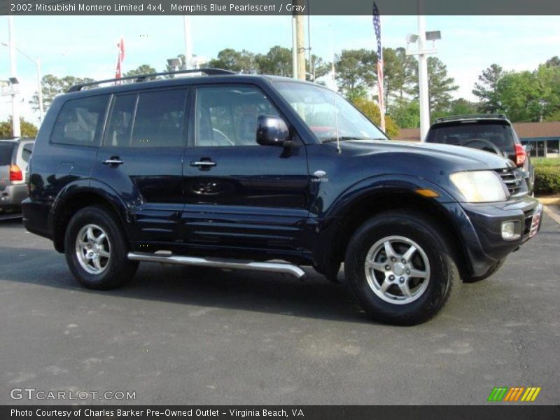 Memphis Blue Pearlescent / Gray 2002 Mitsubishi Montero Limited 4x4