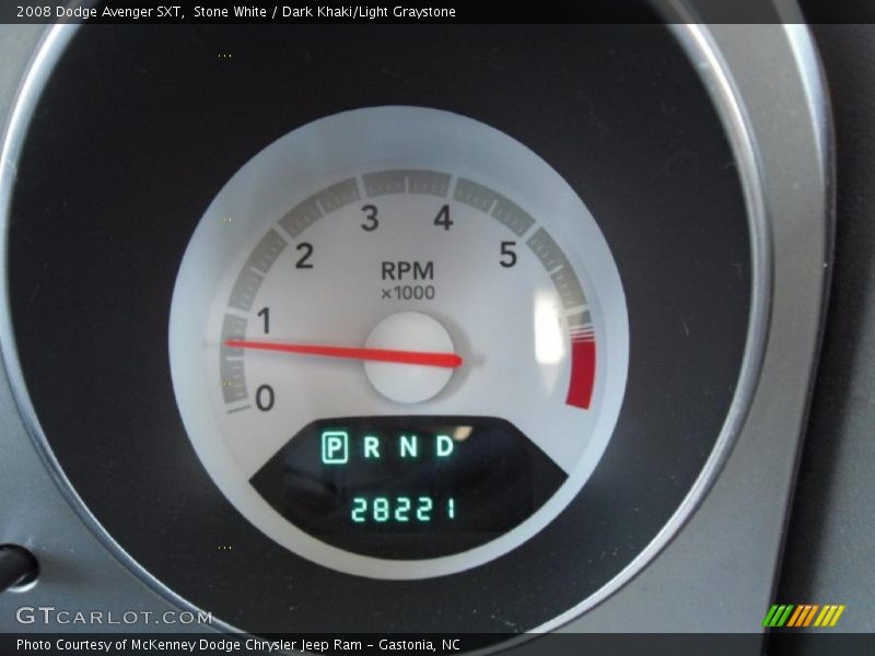 Stone White / Dark Khaki/Light Graystone 2008 Dodge Avenger SXT