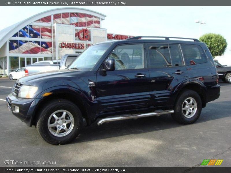 Memphis Blue Pearlescent / Gray 2002 Mitsubishi Montero Limited 4x4