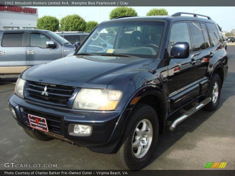 Memphis Blue Pearlescent / Gray 2002 Mitsubishi Montero Limited 4x4