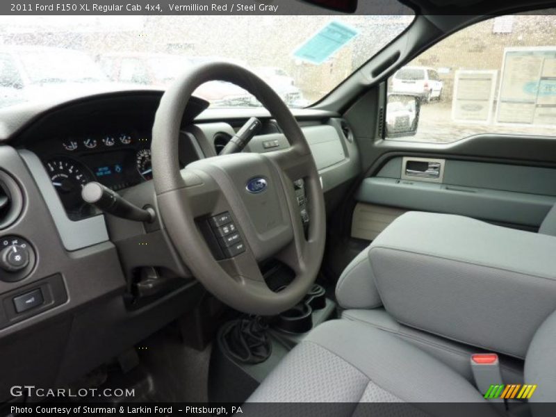  2011 F150 XL Regular Cab 4x4 Steel Gray Interior