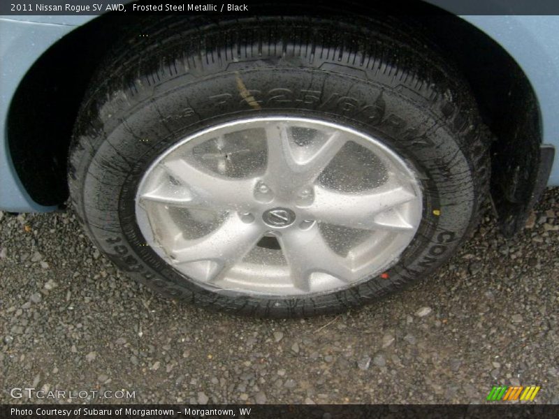 Frosted Steel Metallic / Black 2011 Nissan Rogue SV AWD