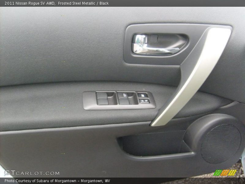 Frosted Steel Metallic / Black 2011 Nissan Rogue SV AWD