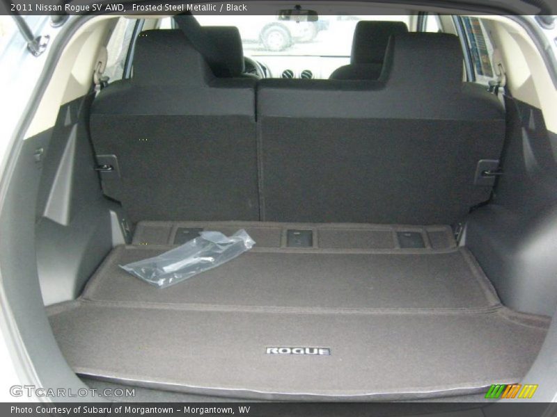 Frosted Steel Metallic / Black 2011 Nissan Rogue SV AWD