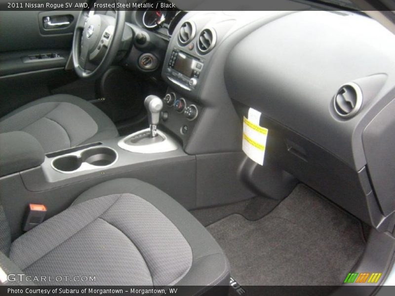 Frosted Steel Metallic / Black 2011 Nissan Rogue SV AWD