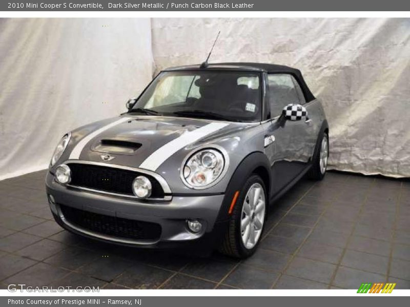 Dark Silver Metallic / Punch Carbon Black Leather 2010 Mini Cooper S Convertible