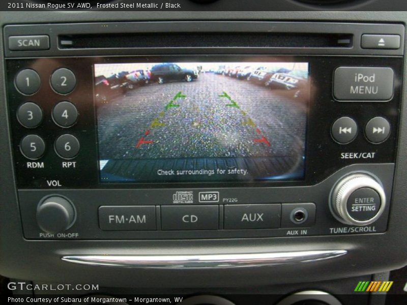 Frosted Steel Metallic / Black 2011 Nissan Rogue SV AWD