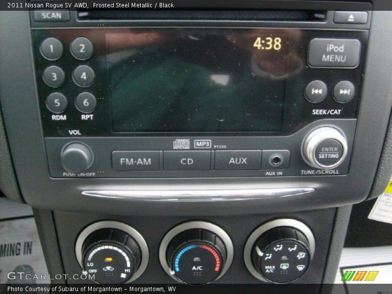 Frosted Steel Metallic / Black 2011 Nissan Rogue SV AWD