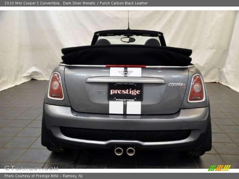 Dark Silver Metallic / Punch Carbon Black Leather 2010 Mini Cooper S Convertible