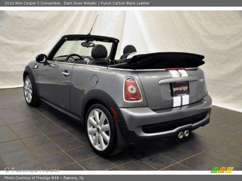 Dark Silver Metallic / Punch Carbon Black Leather 2010 Mini Cooper S Convertible