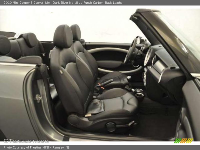  2010 Cooper S Convertible Punch Carbon Black Leather Interior