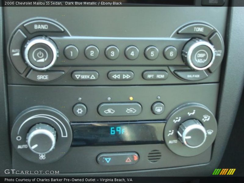 Controls of 2006 Malibu SS Sedan