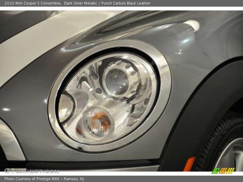 Dark Silver Metallic / Punch Carbon Black Leather 2010 Mini Cooper S Convertible
