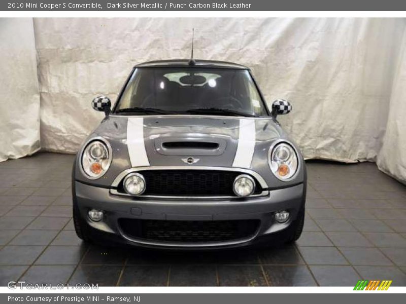 Dark Silver Metallic / Punch Carbon Black Leather 2010 Mini Cooper S Convertible