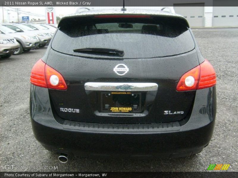 Wicked Black / Gray 2011 Nissan Rogue SL AWD