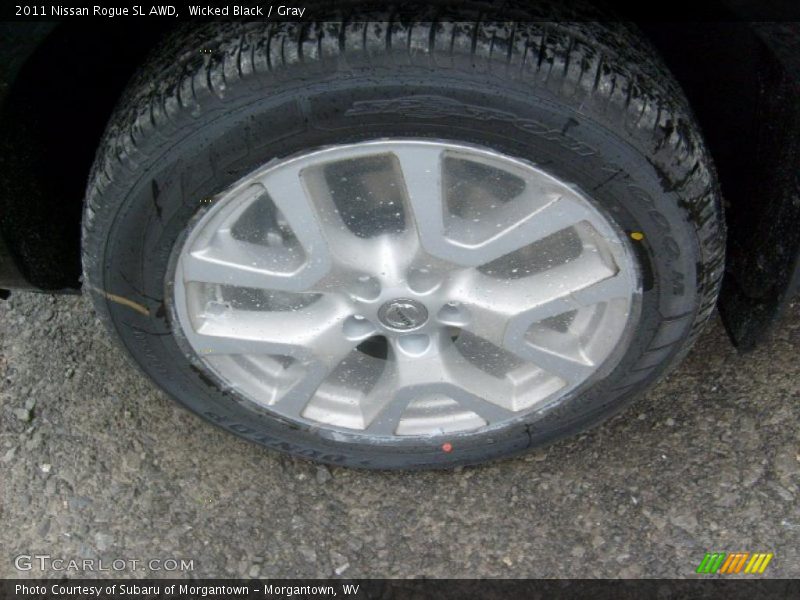 Wicked Black / Gray 2011 Nissan Rogue SL AWD