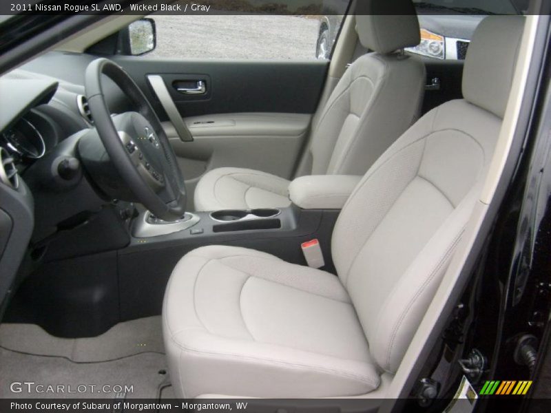 Wicked Black / Gray 2011 Nissan Rogue SL AWD