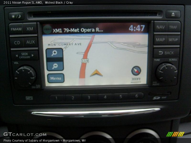 Wicked Black / Gray 2011 Nissan Rogue SL AWD