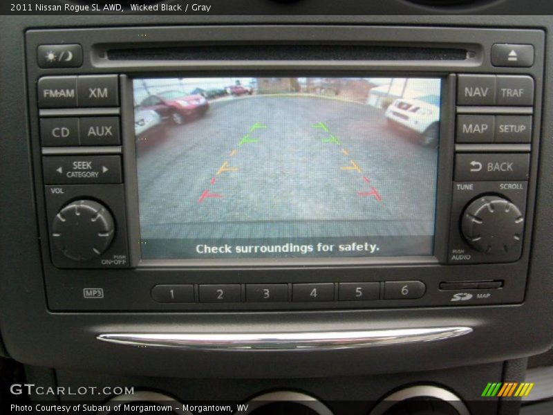 Wicked Black / Gray 2011 Nissan Rogue SL AWD