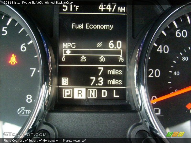 Wicked Black / Gray 2011 Nissan Rogue SL AWD