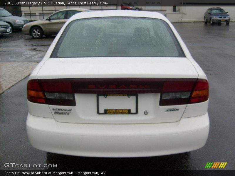 White Frost Pearl / Gray 2003 Subaru Legacy 2.5 GT Sedan