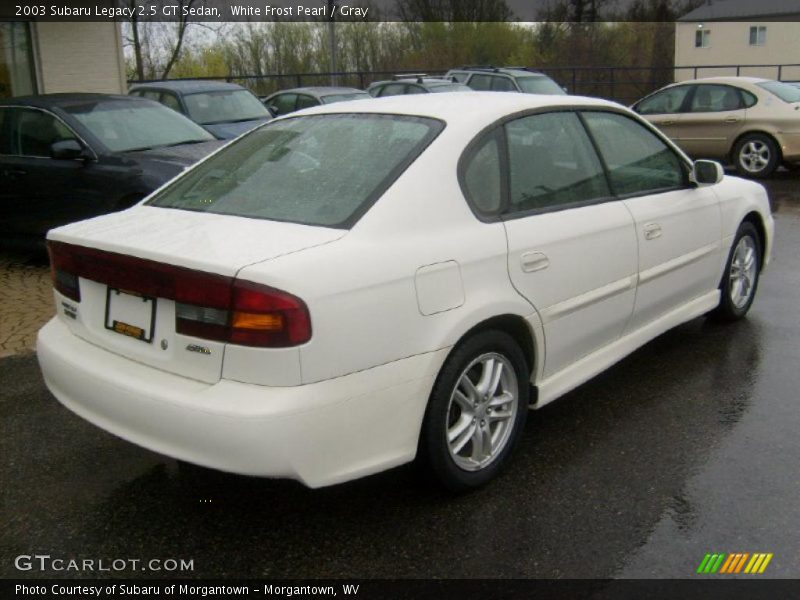 White Frost Pearl / Gray 2003 Subaru Legacy 2.5 GT Sedan