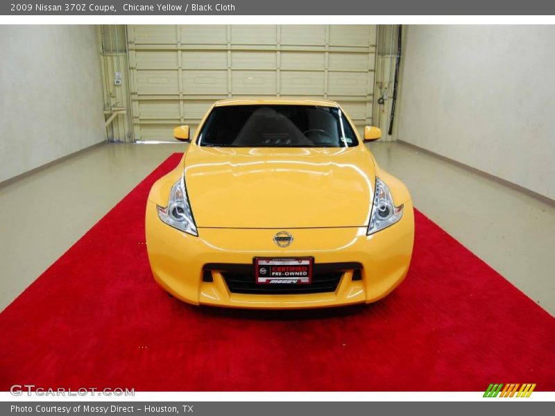Chicane Yellow / Black Cloth 2009 Nissan 370Z Coupe