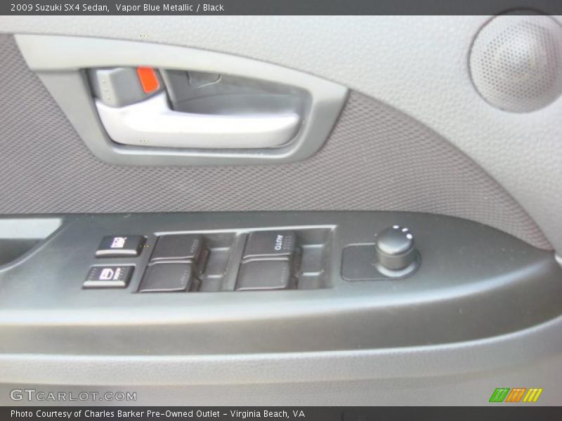 Vapor Blue Metallic / Black 2009 Suzuki SX4 Sedan