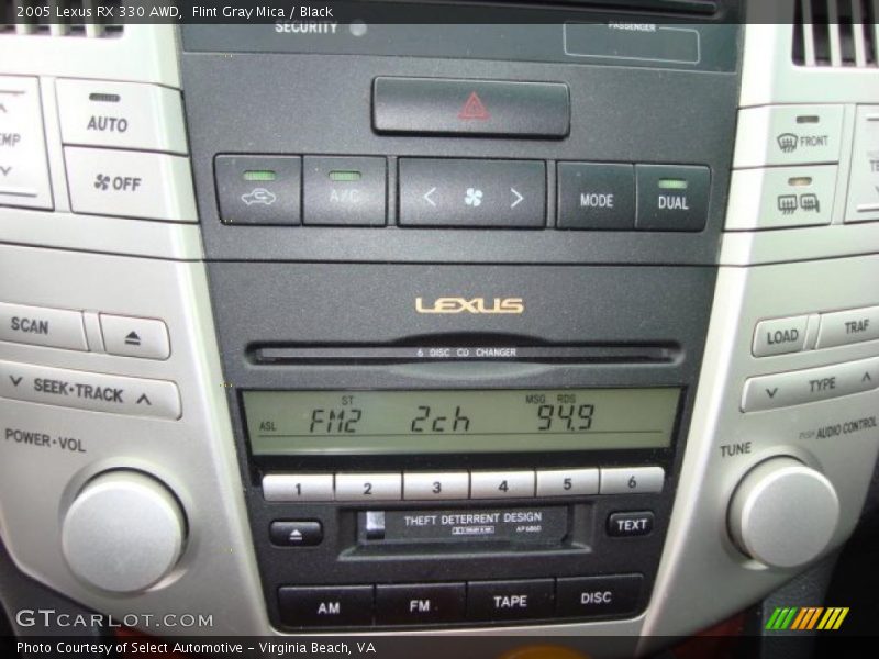 Flint Gray Mica / Black 2005 Lexus RX 330 AWD