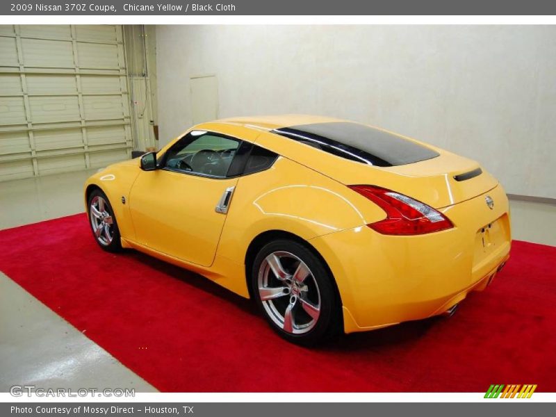 Chicane Yellow / Black Cloth 2009 Nissan 370Z Coupe