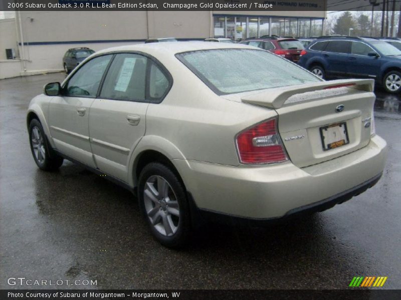 Champagne Gold Opalescent / Taupe 2006 Subaru Outback 3.0 R L.L.Bean Edition Sedan