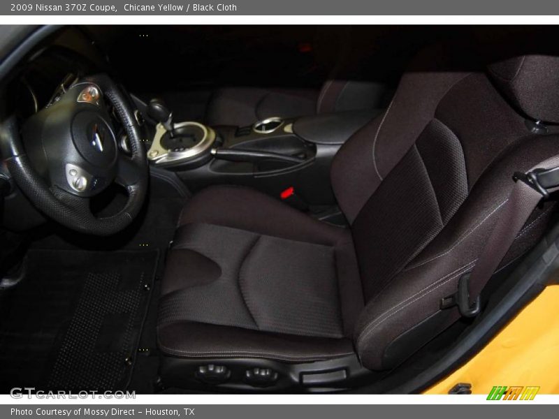 Chicane Yellow / Black Cloth 2009 Nissan 370Z Coupe