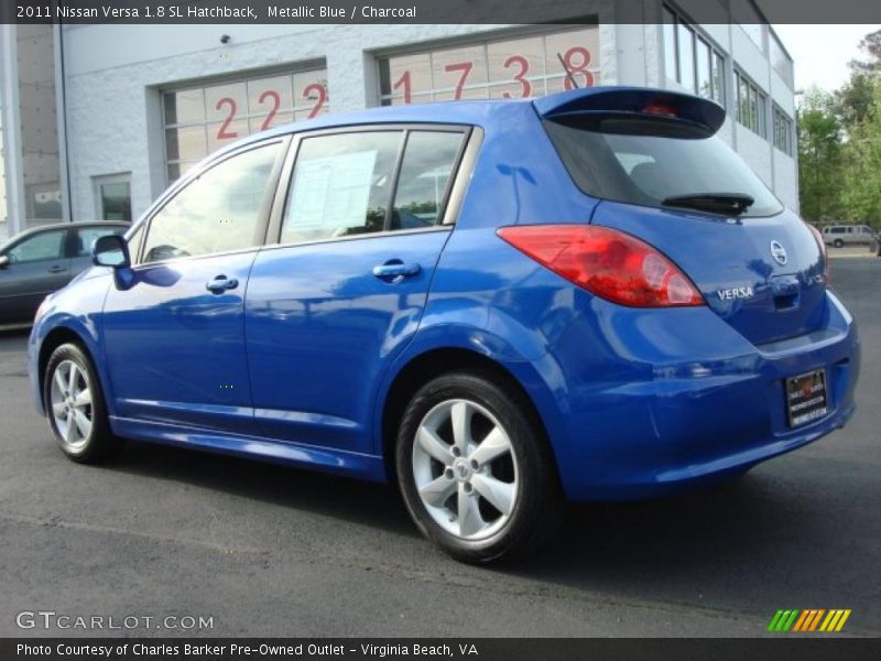 Metallic Blue / Charcoal 2011 Nissan Versa 1.8 SL Hatchback