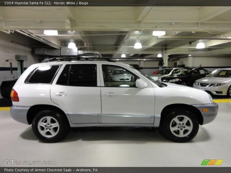 Nordic White / Beige 2004 Hyundai Santa Fe GLS