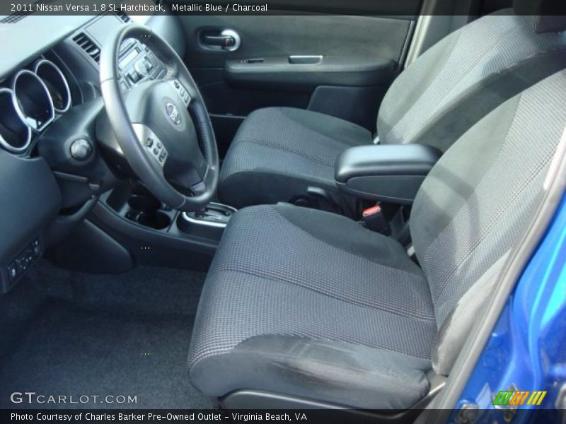 Metallic Blue / Charcoal 2011 Nissan Versa 1.8 SL Hatchback