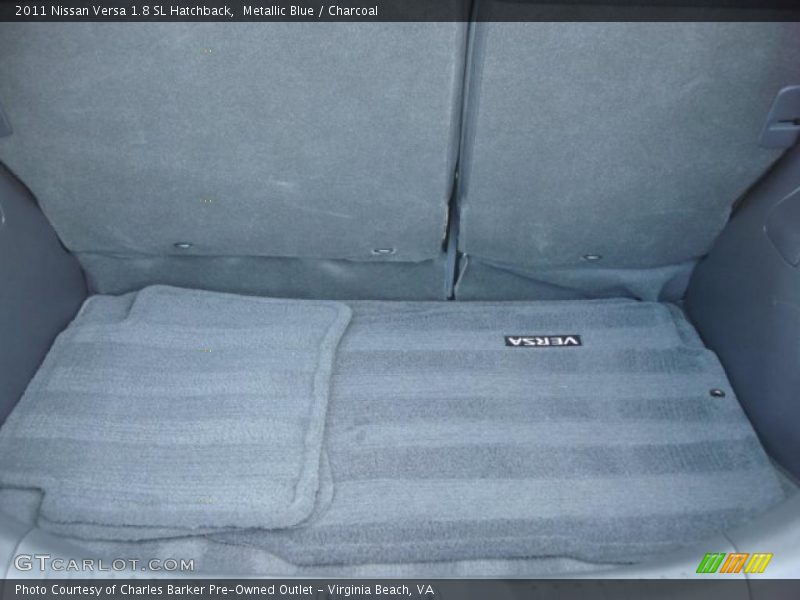 Metallic Blue / Charcoal 2011 Nissan Versa 1.8 SL Hatchback