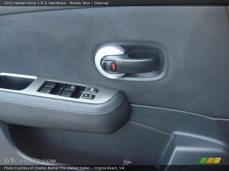Metallic Blue / Charcoal 2011 Nissan Versa 1.8 SL Hatchback