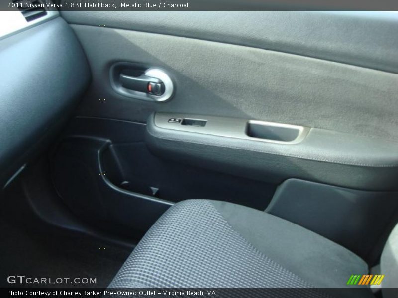 Metallic Blue / Charcoal 2011 Nissan Versa 1.8 SL Hatchback