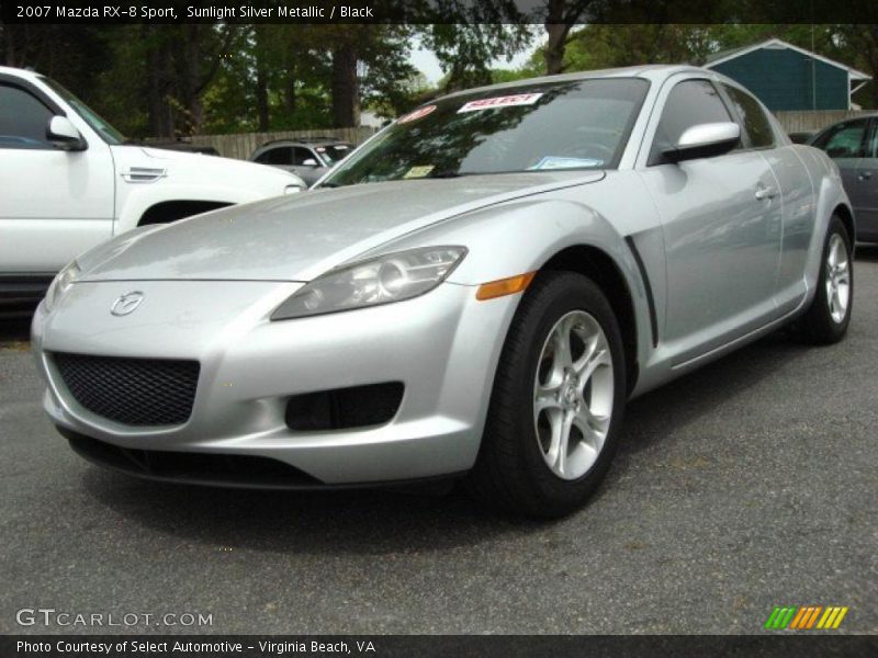 Sunlight Silver Metallic / Black 2007 Mazda RX-8 Sport