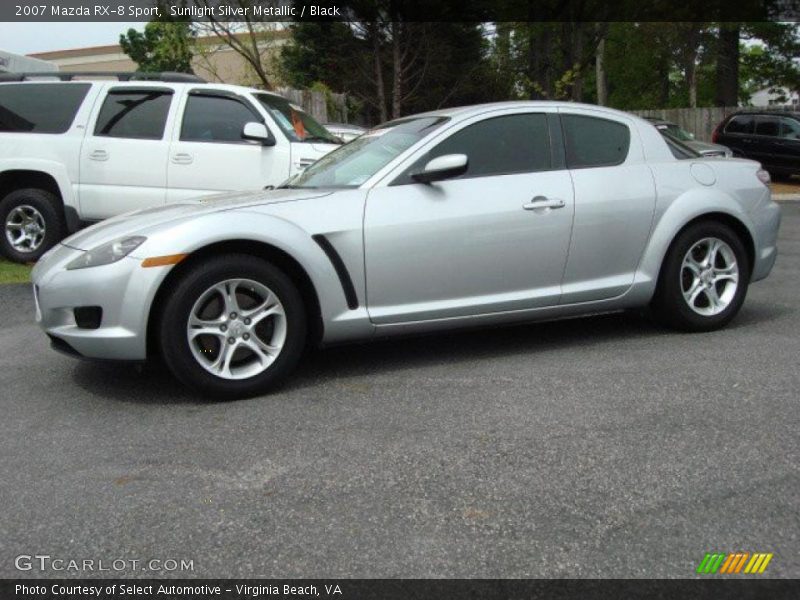 Sunlight Silver Metallic / Black 2007 Mazda RX-8 Sport