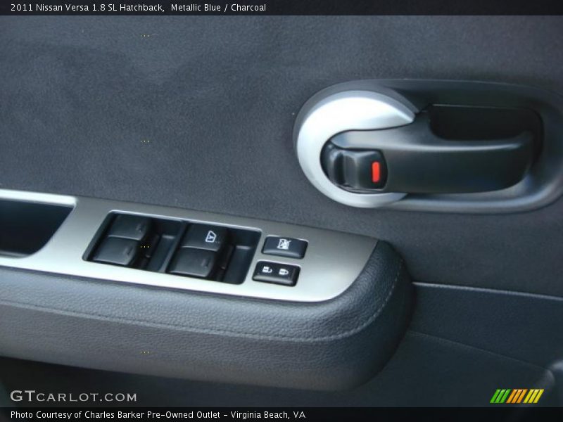 Metallic Blue / Charcoal 2011 Nissan Versa 1.8 SL Hatchback