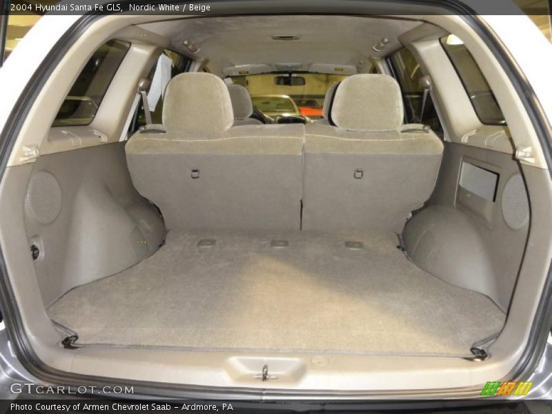 Nordic White / Beige 2004 Hyundai Santa Fe GLS