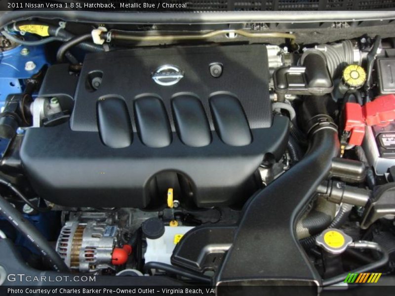 Metallic Blue / Charcoal 2011 Nissan Versa 1.8 SL Hatchback