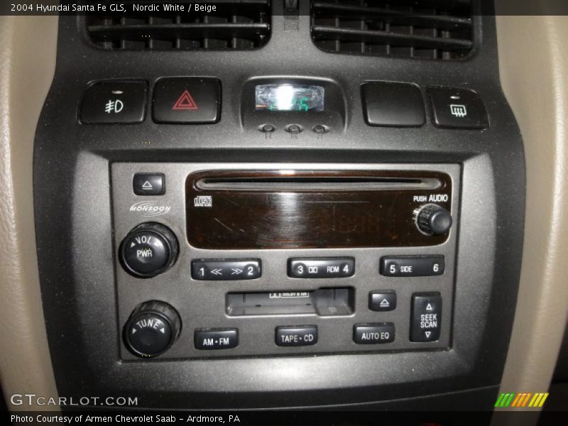Nordic White / Beige 2004 Hyundai Santa Fe GLS